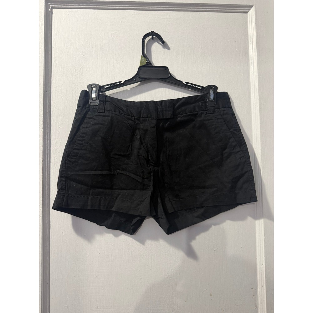 J. Crew Black Favorite Fit Shorts Size 4 Summer 2008 Cotton Casual Chino